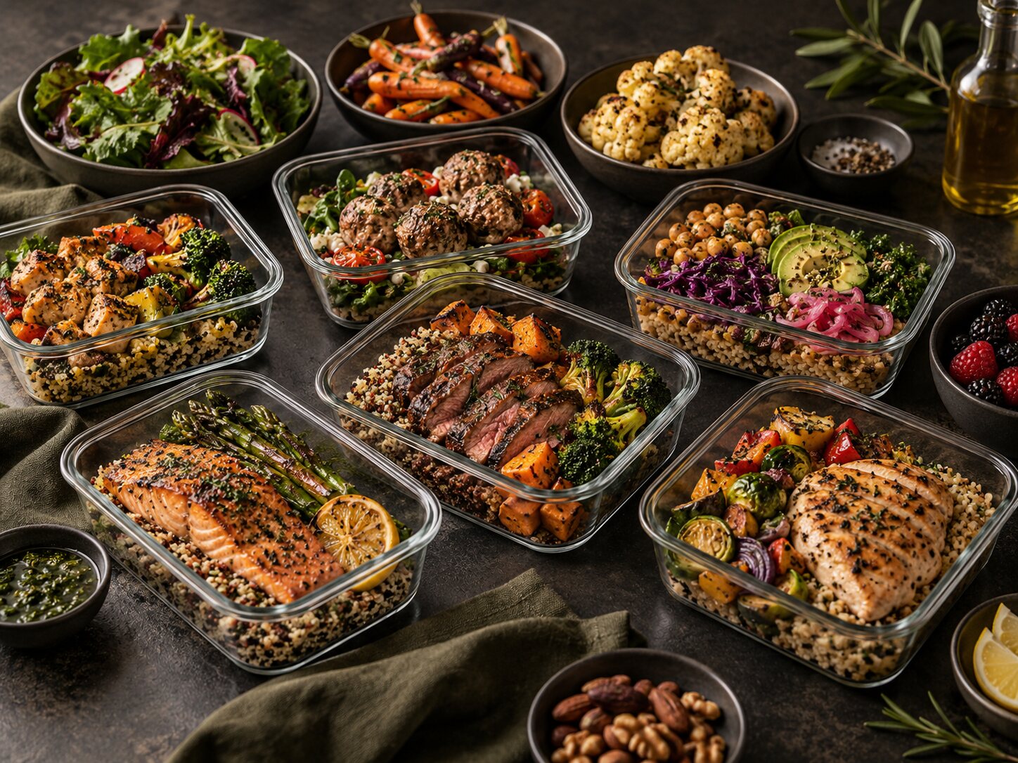 Personal chef weekly meal preparation for a Chicago household